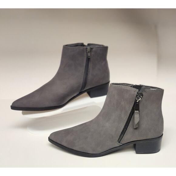 Worthington Brookdale Block Heel Pointed-toe Textured Ankle Boots Size 6.5M - Picture 8 of 12